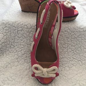 Sperry Slingback Wedge Heel Sandal